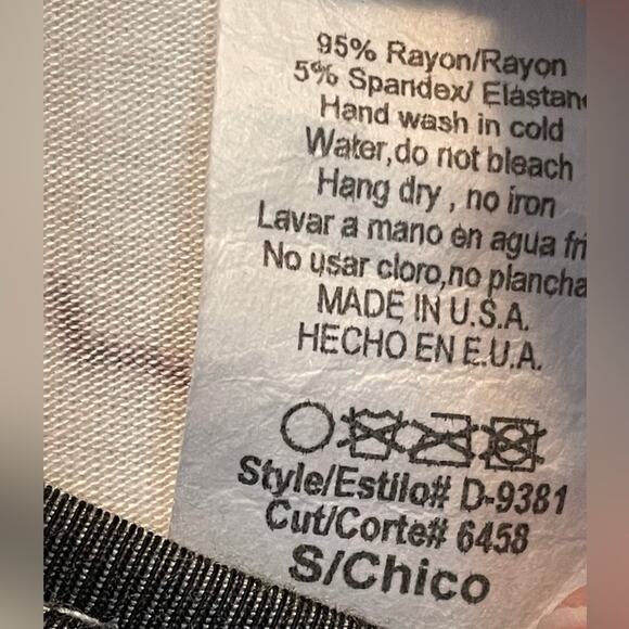 7th Ray Black with Flower Detail High Low Dress Small - Picture 5 of 6